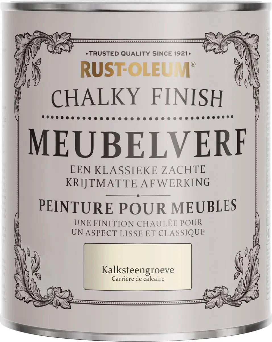Rust-Oleum Wit Chalky Finish Meubelverf 750ml