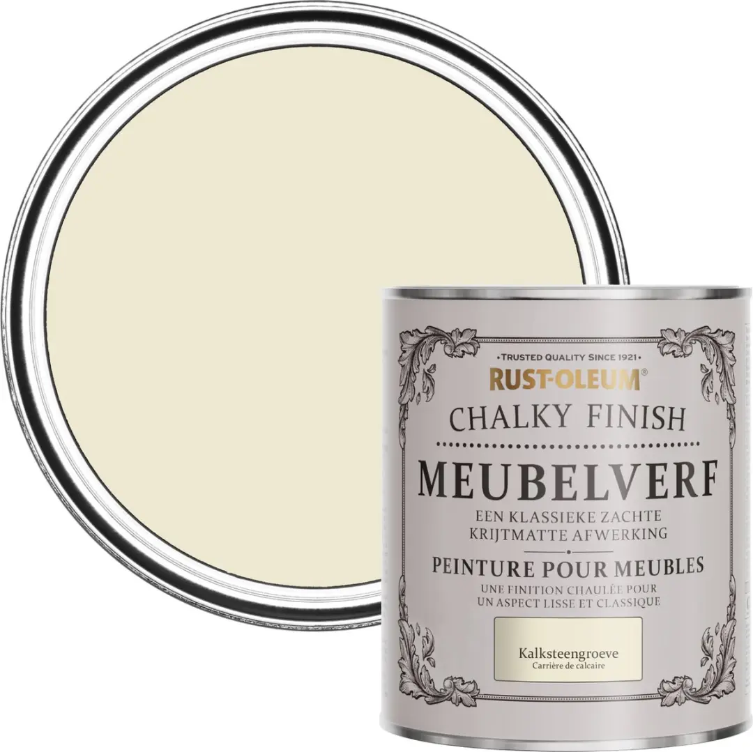 Rust-Oleum Wit Chalky Finish Meubelverf 750ml