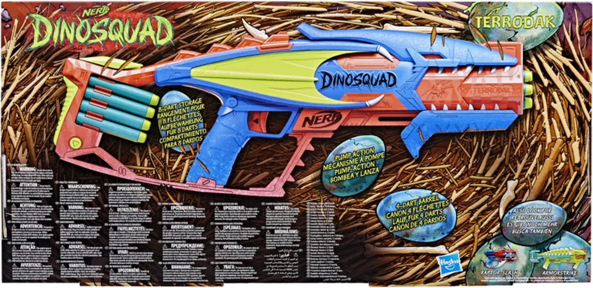 Nerf Dinosquad Terrodak F6313 Speelgoedblaster - Meerkleurig
