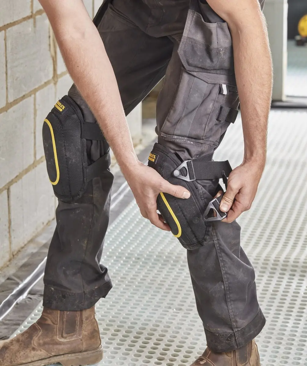 Stanley FatMax Kniebeschermers Soft - One Size - Zwart/Geel