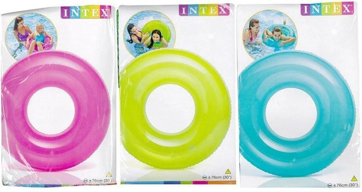 Intex Zwemband 76cm - Groen/Blauw/Roze - afbeelding 4 van 6