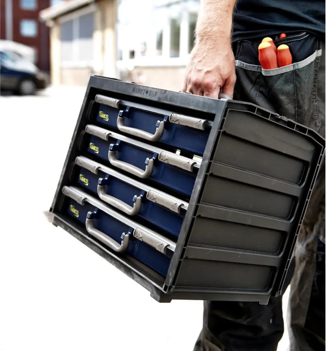 Raaco Profi Service Case 136204 Leeg - Blauw