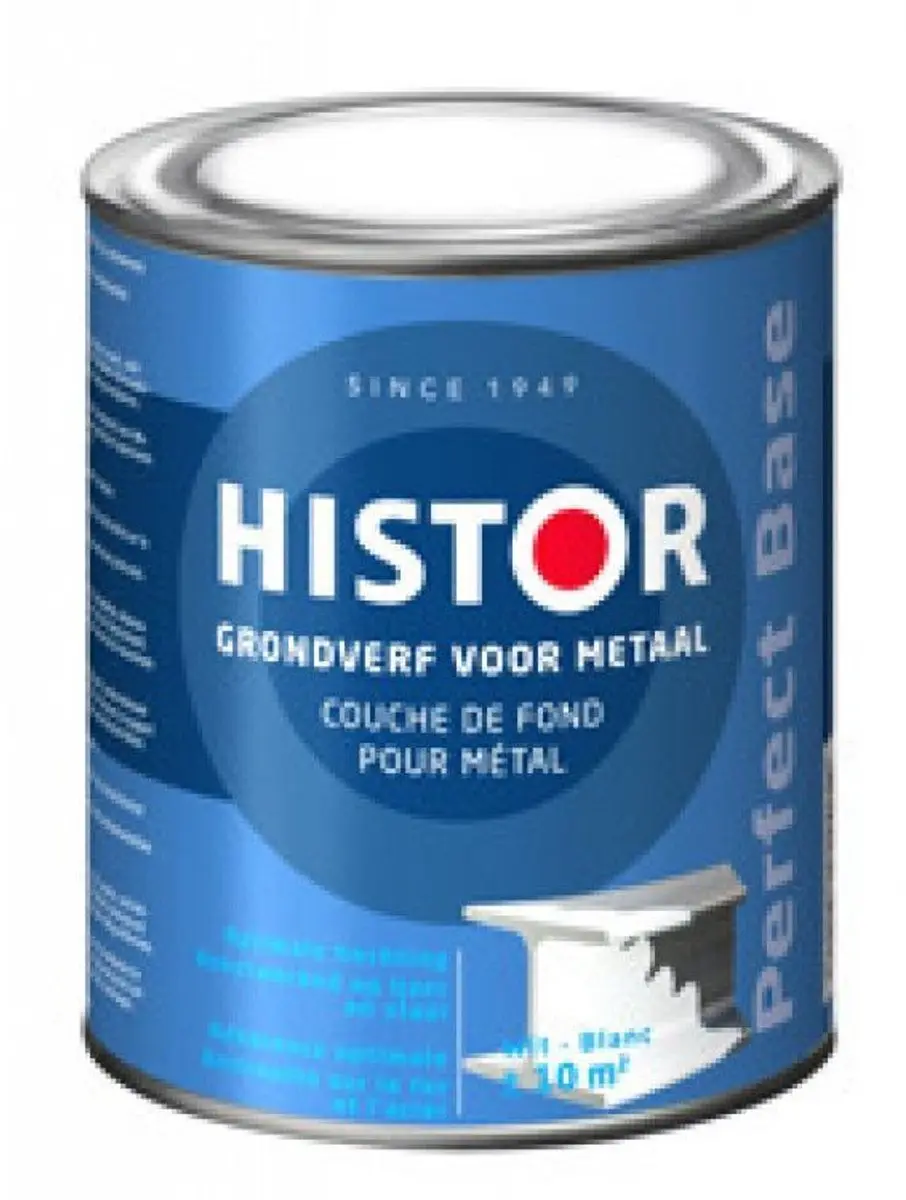 Histor Perfect Base Grondverf Metaal 0,25L - Wit