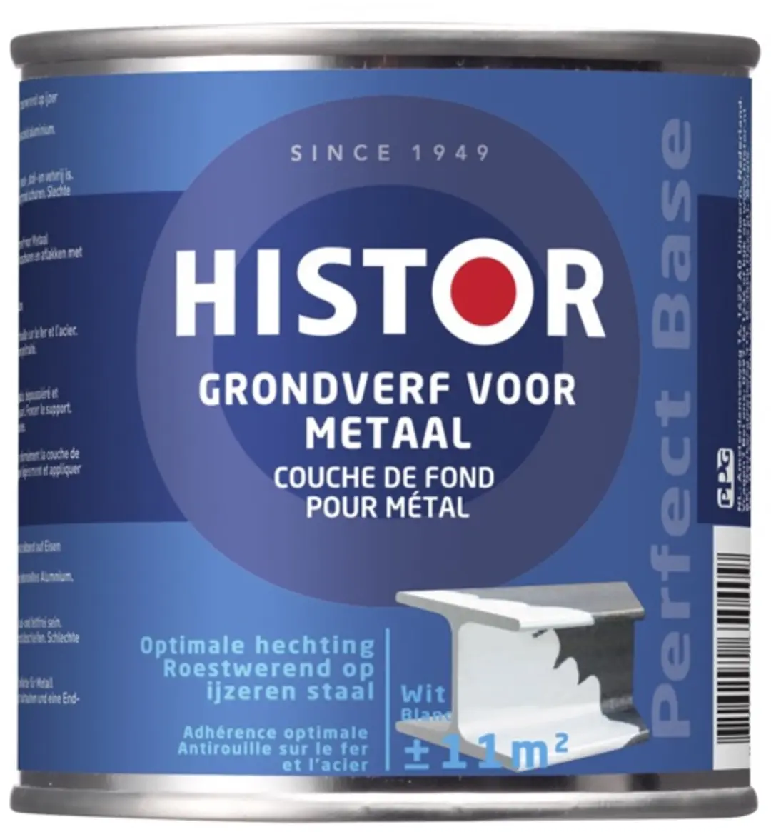Histor Perfect Base Grondverf Metaal 0,25L - Wit