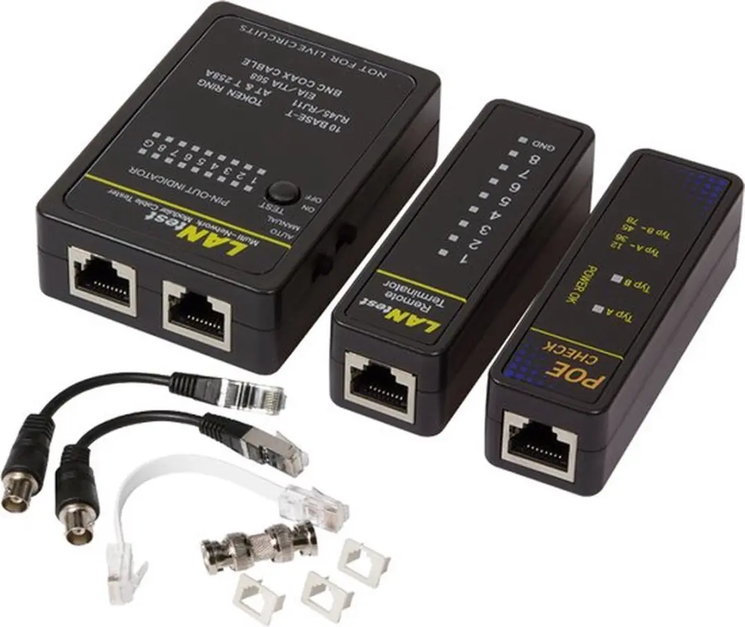 Logilink WZ0015P Kabeltester - RJ45/12/11/BNC/PoE