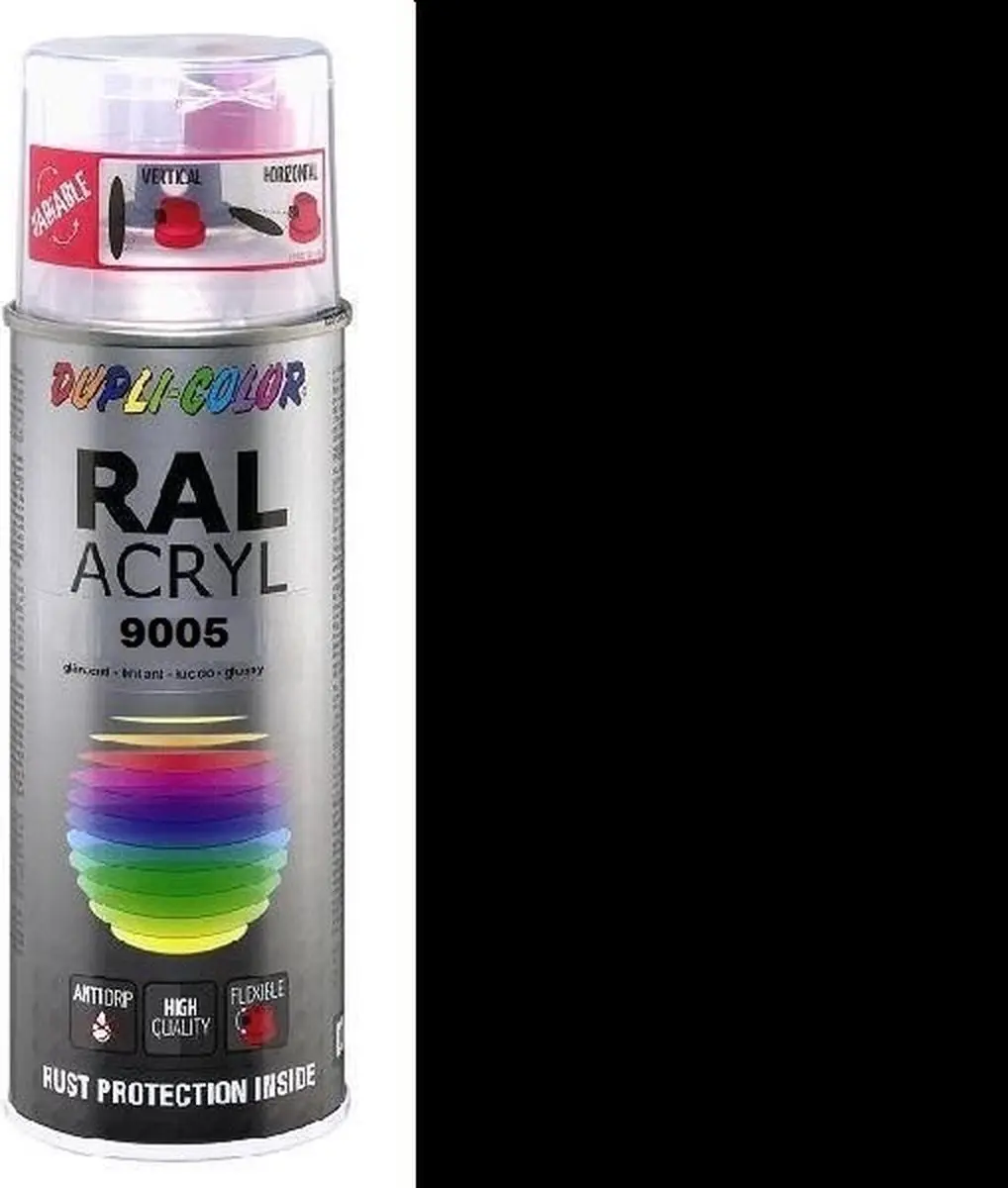 Dupli-Color Spuitbus Acryl Mat RAL 9005 Grijs 0.40l