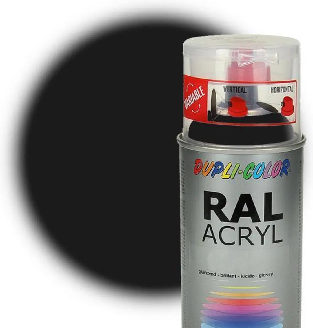 Dupli-Color Spuitbus Acryl Mat RAL 9005 Grijs 0.40l