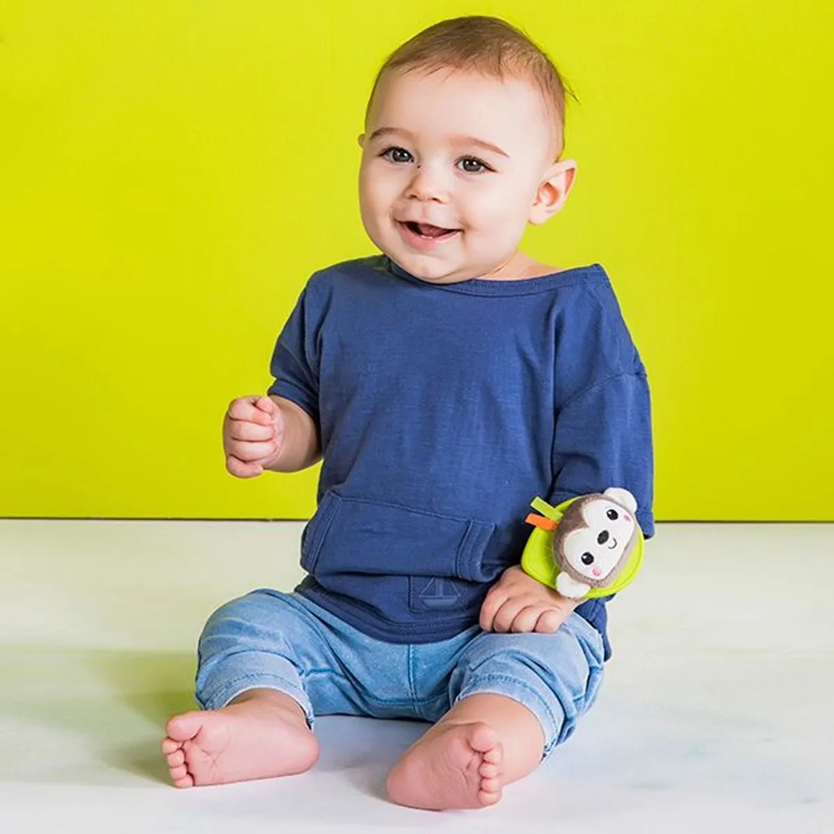 Bright Starts Armband Rammelaar met Bijtring - Multicolor - 2 Stuks