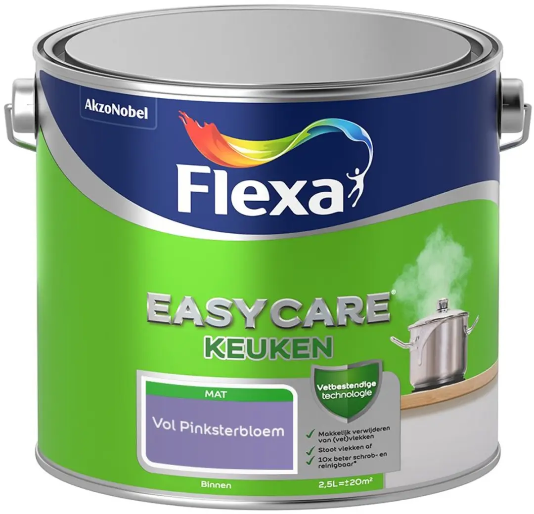 Flexa Easycare Keuken Mengverf Vol Pinksterbloem 2,5L