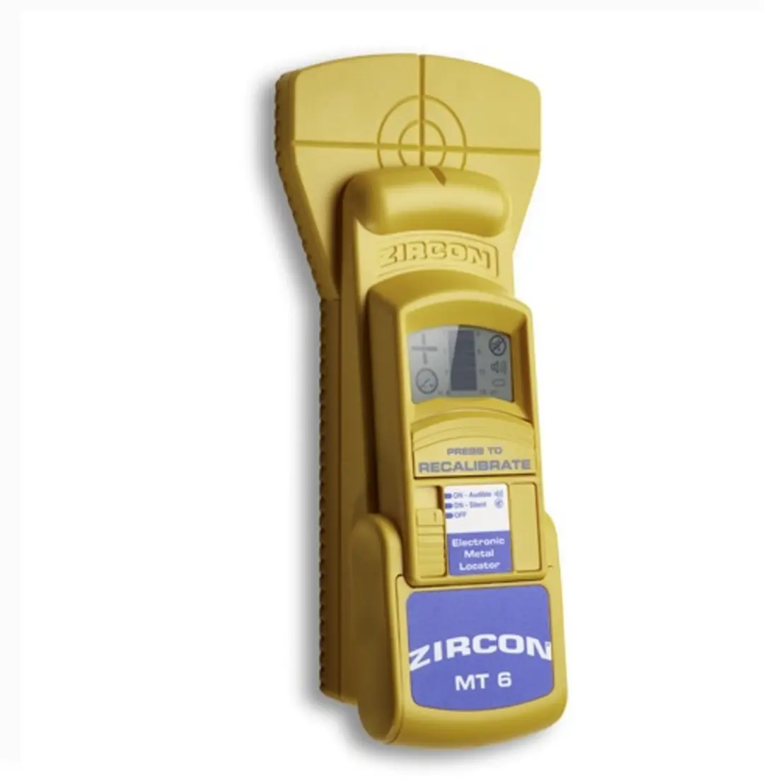 Zircon MT 6 Metaaldetector - Scant tot 15cm in beton - Geel