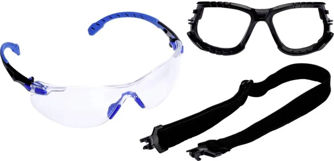 3M Solus S1101KIT Veiligheidsbril - Blauw/Zwart