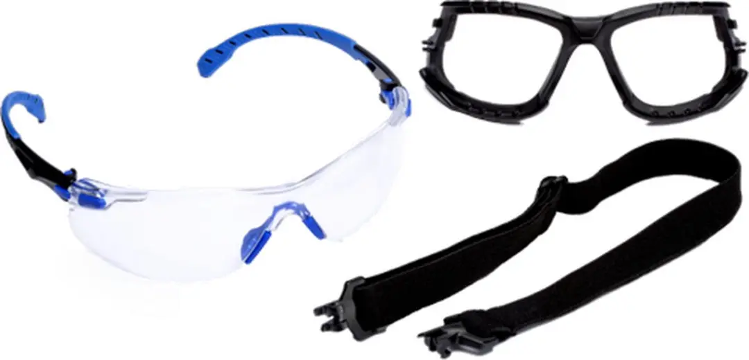 3M Solus S1101KIT Veiligheidsbril - Blauw/Zwart
