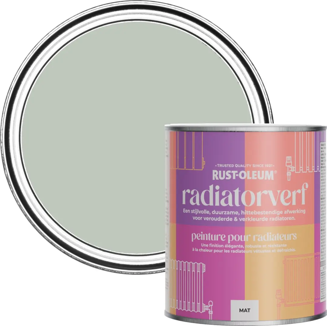 Rust-Oleum Krijtgroen Radiatorverf 750ml