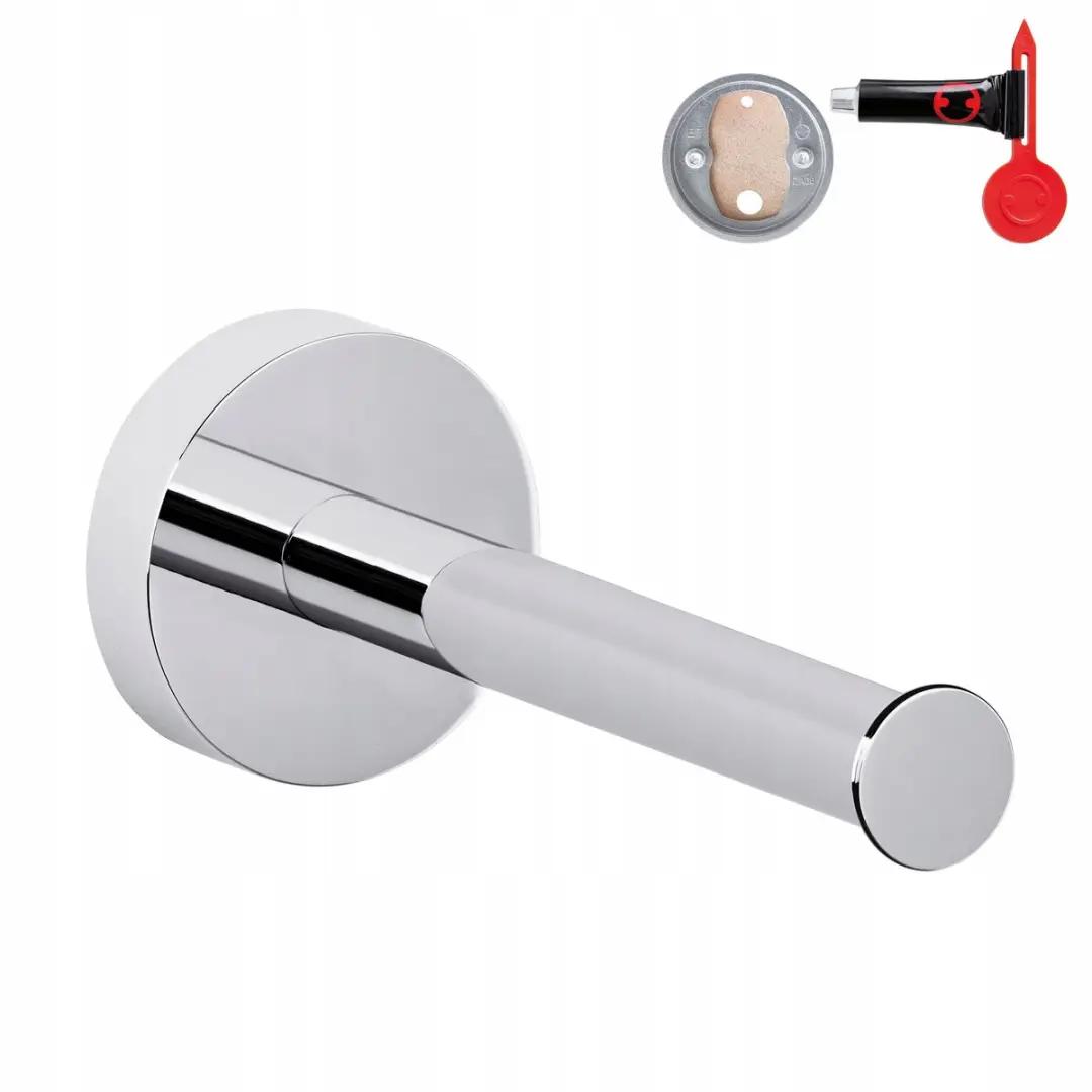 Tesa Smooz Toiletrolhouder - Chromen - 50x50x125mm