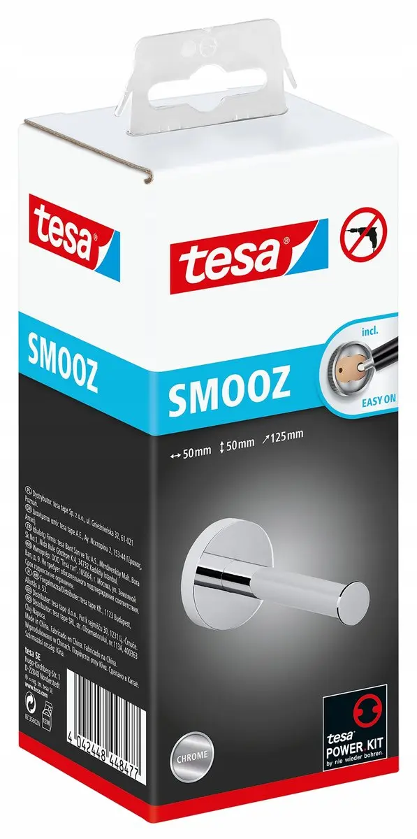 Tesa Smooz Toiletrolhouder - Chromen - 50x50x125mm