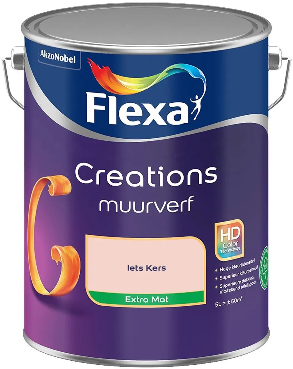 Flexa Creations Muurverf Extra Mat Iets Kers 5L