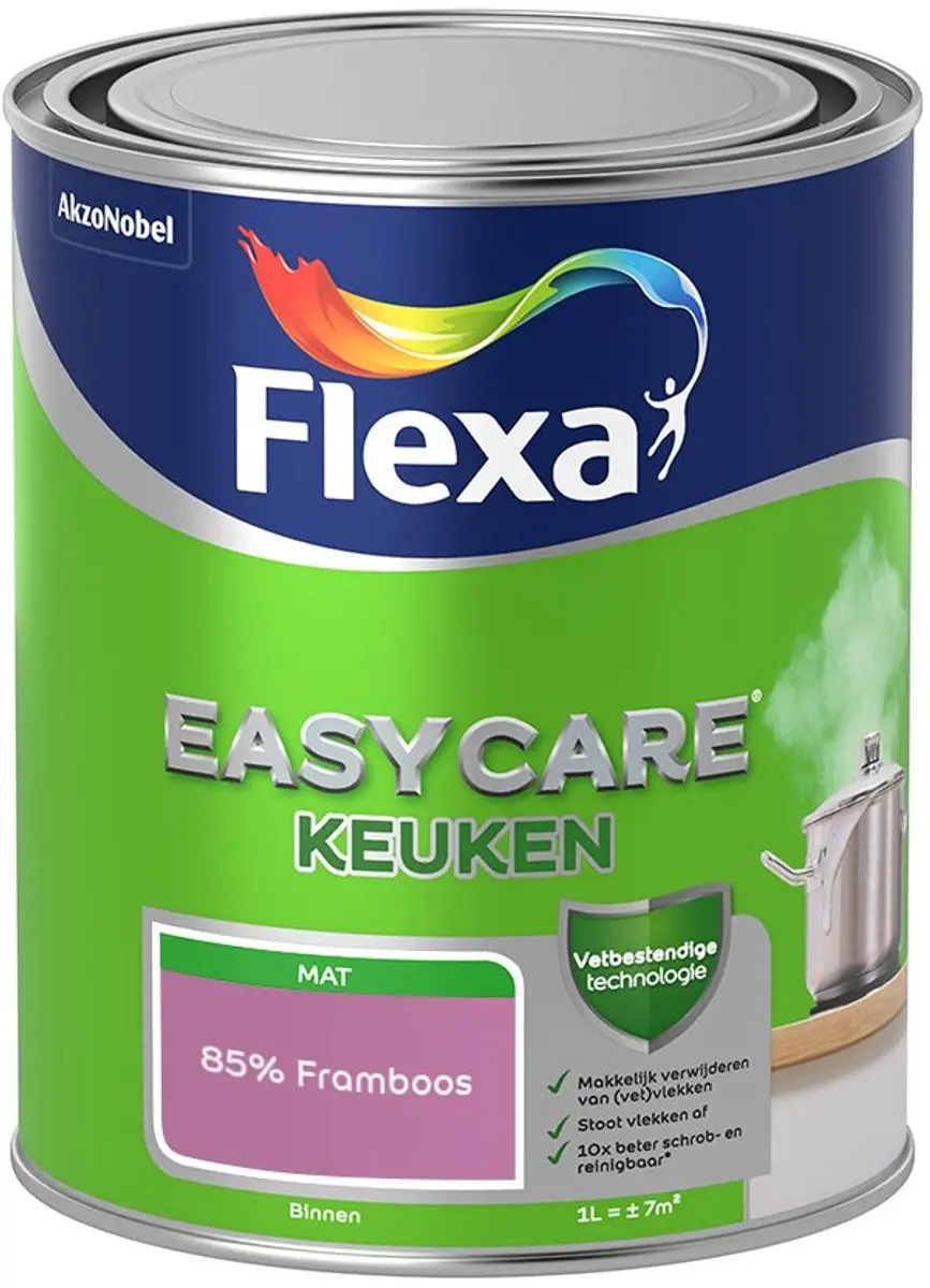 Flexa Easycare Keukenverf 85% Framboos 1L