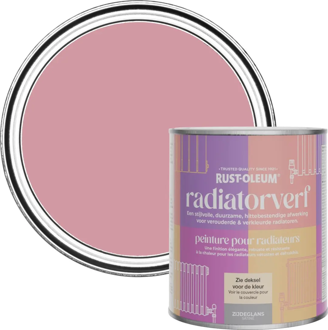 Rust-Oleum Roze Radiatorverf Zijdeglans 750ml