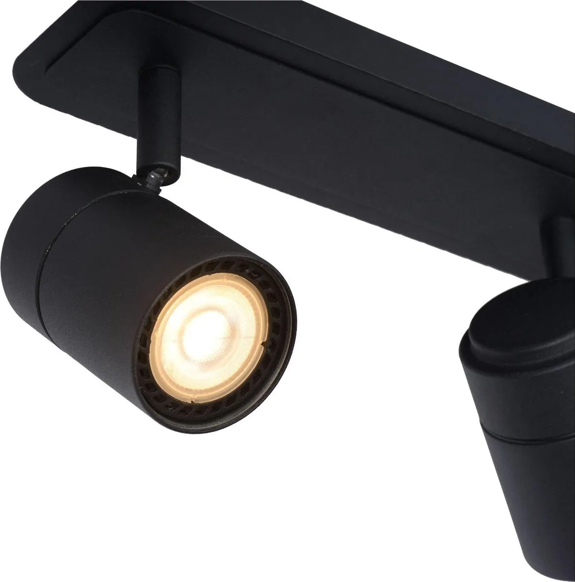 Lucide Lennert Plafondspot LED 3x5W 3000K - IP44 Zwart