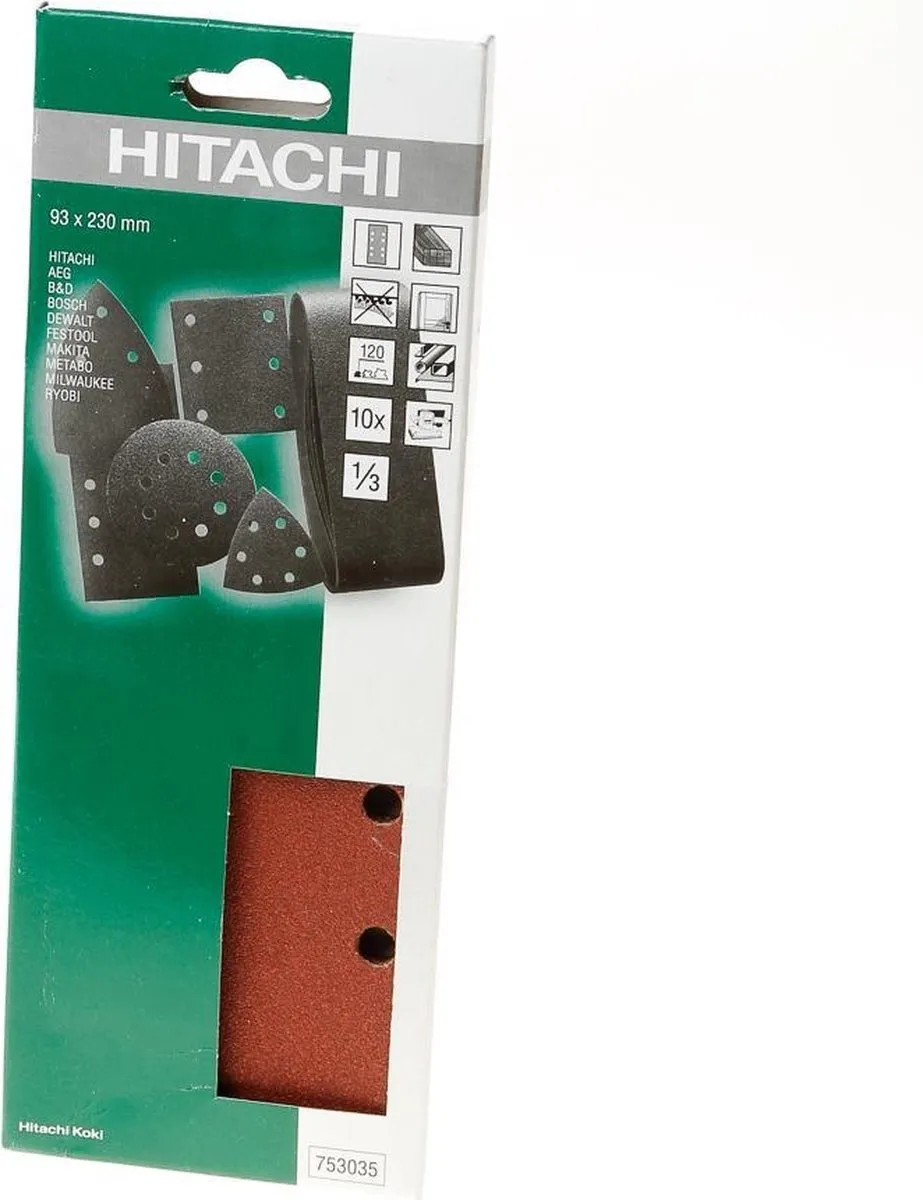 Hikoki Schuurpapier K120 93x230mm - 10 Stuks