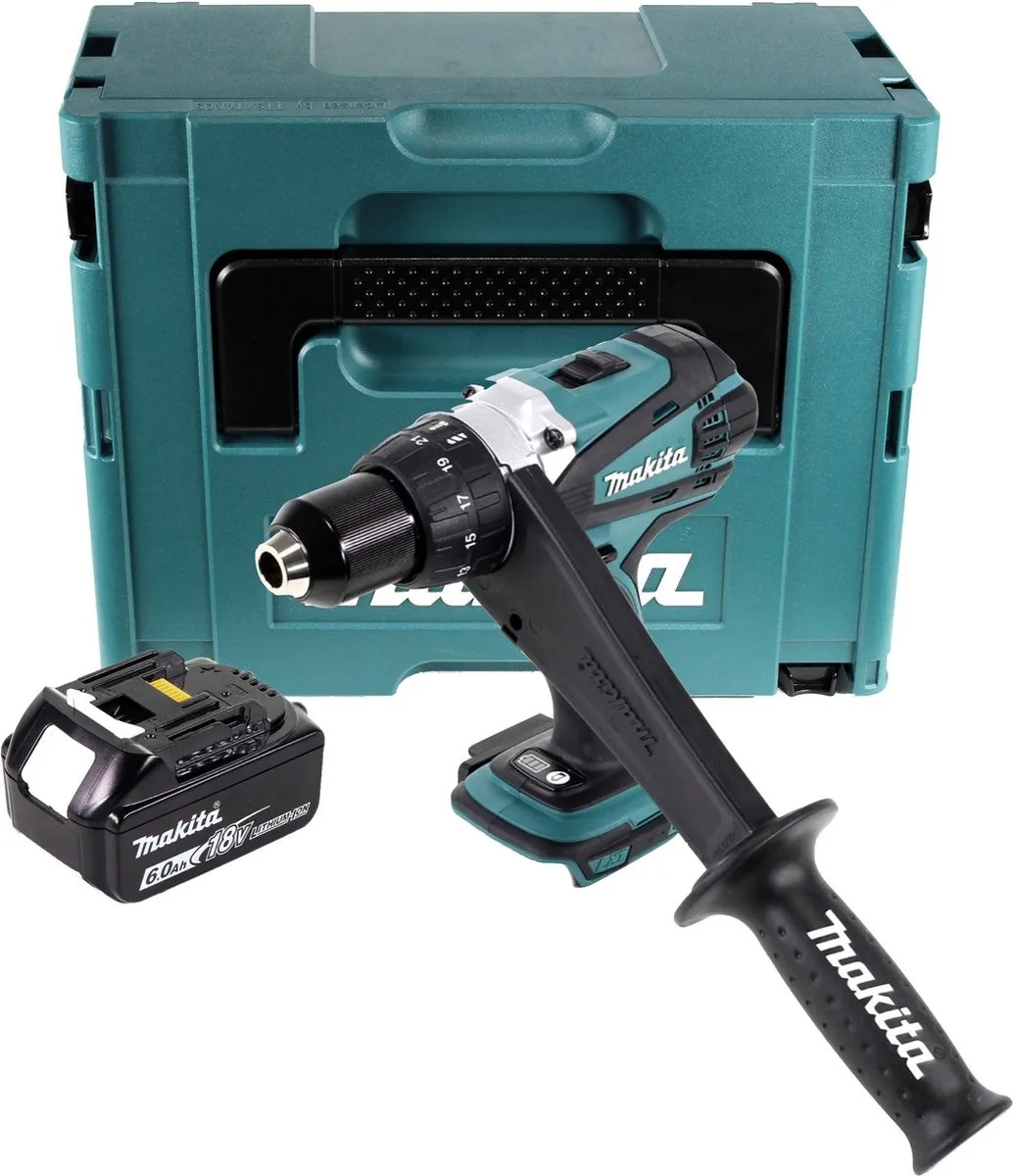 Makita DDF458 Accuboormachine 18V 91Nm - 1x 6.0Ah Accu - afbeelding 4 van 5
