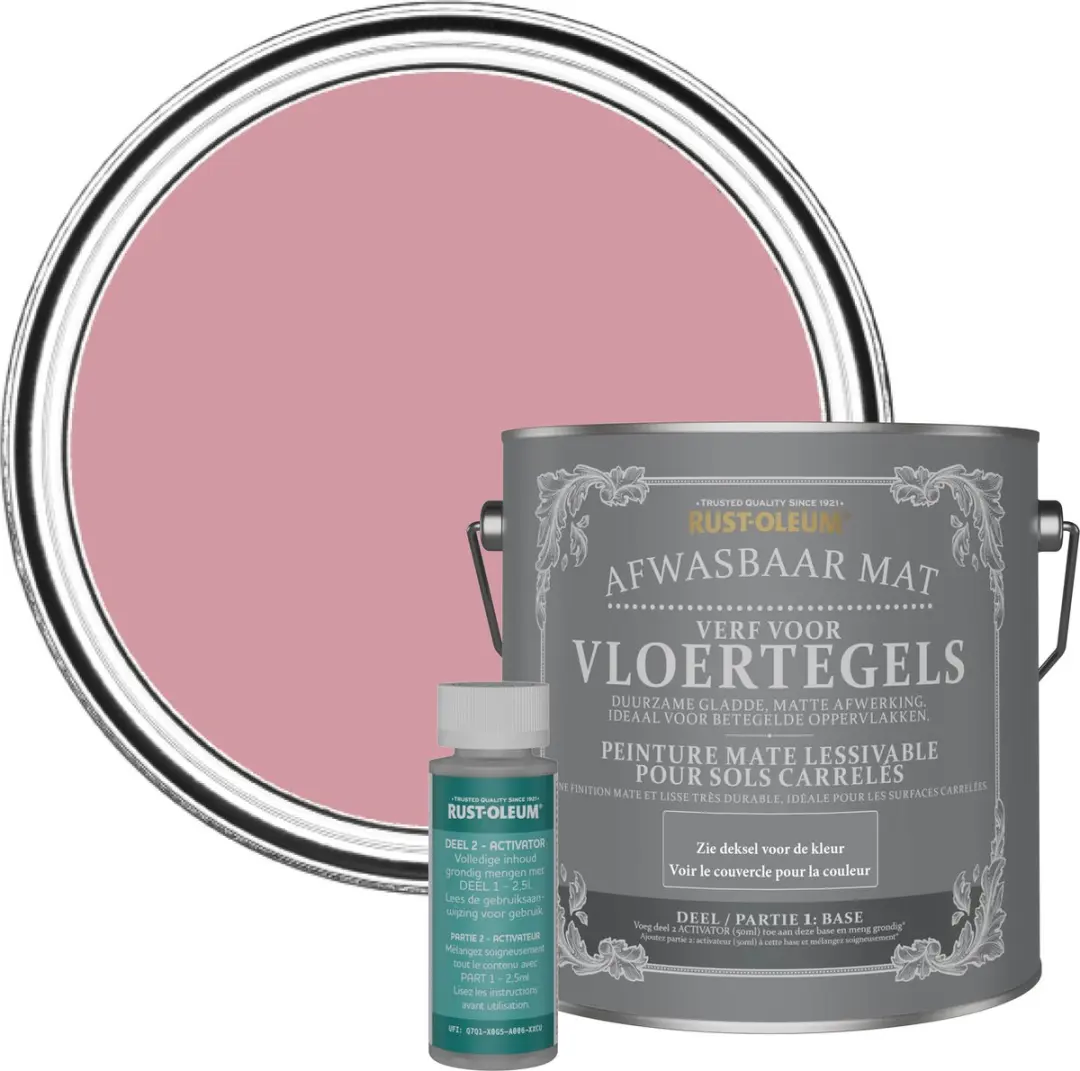 Rust-Oleum Oudroze Vloertegelverf 2,5L