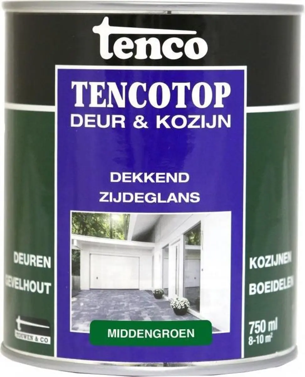Tenco Tencotop Dekkend Houtbescherming Middengroen 750ml