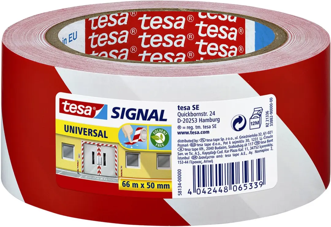 Tesa Waarschuwingsstape 66mx50mm
