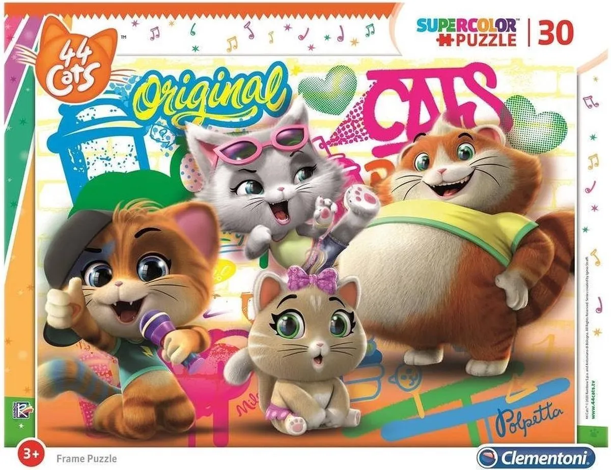 Clementoni Legpuzzel Katten Junior 30 Stuks
