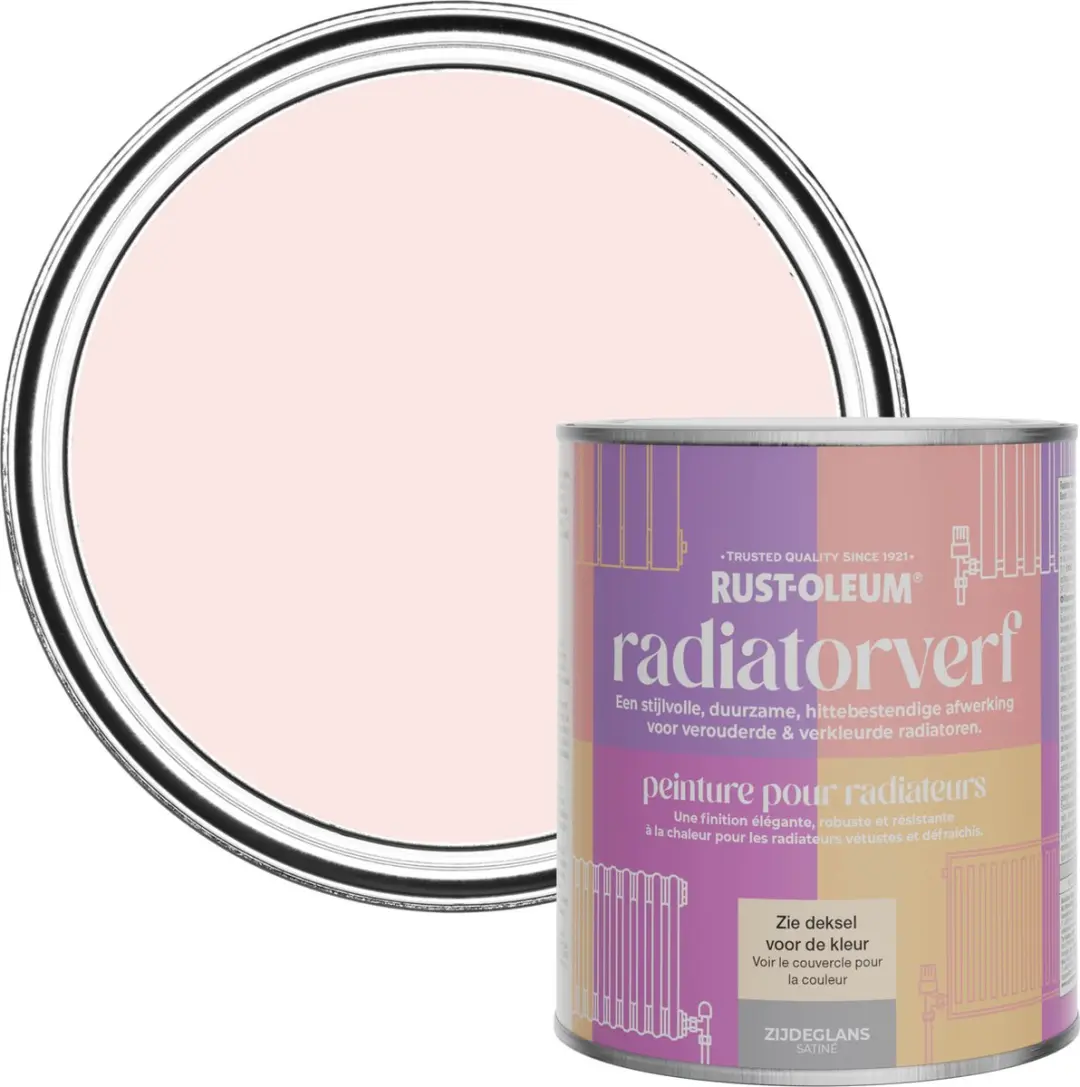 Rust-Oleum Roze Radiatorverf Zijdeglans Aardbei Vanille 750ml