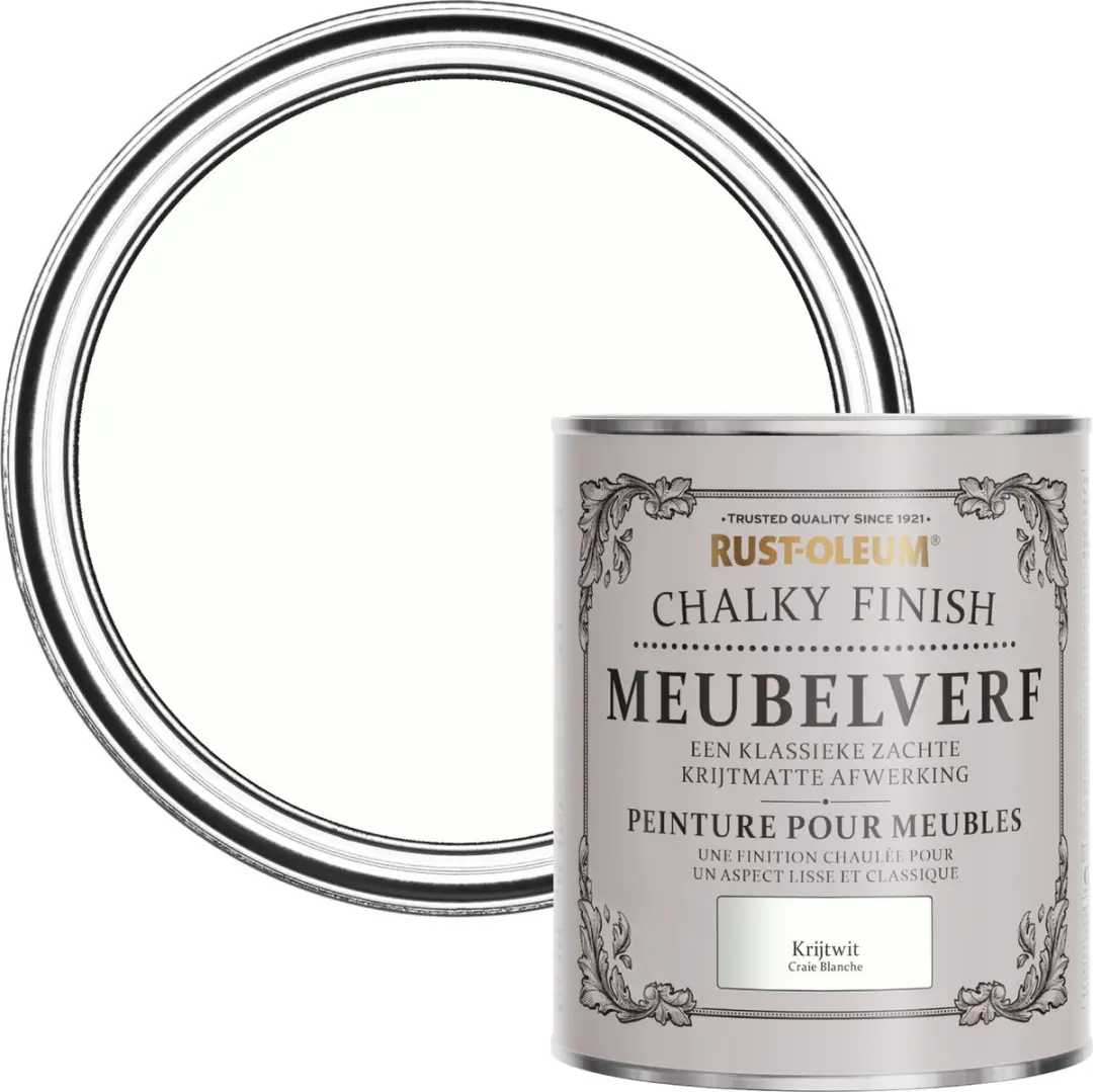 Rust-Oleum Wit Chalky Finish Meubelverf 750ml