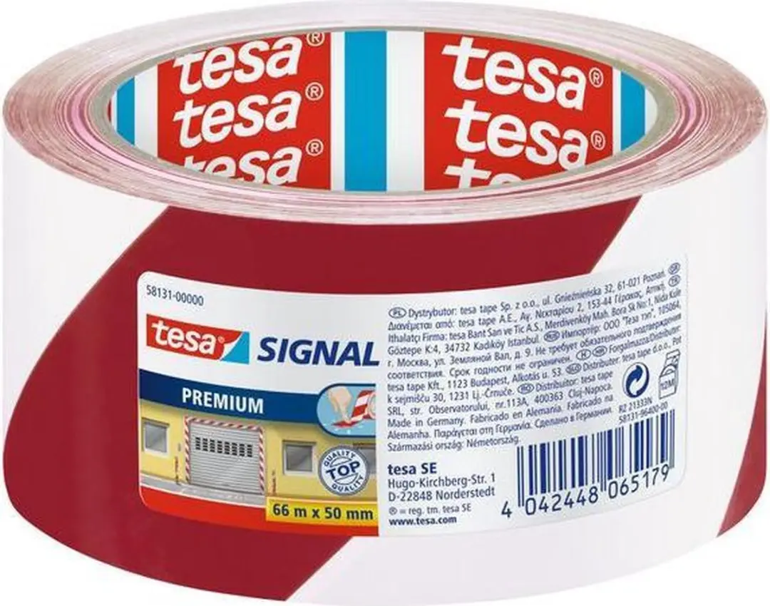 Tesa Waarschuwingstape Rood - 66m - afbeelding 6 van 6