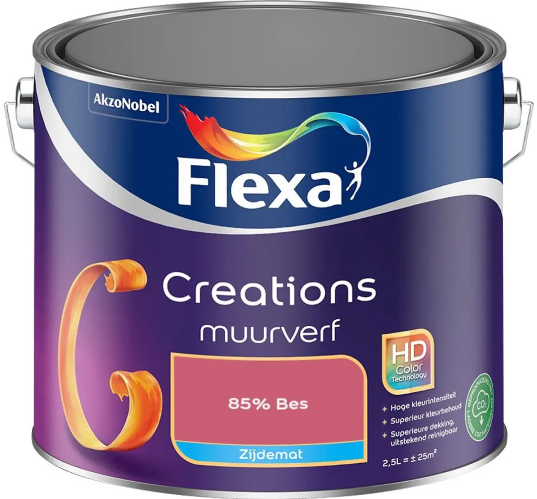 Flexa Creations Muurverf Zijdemat 85% Bes