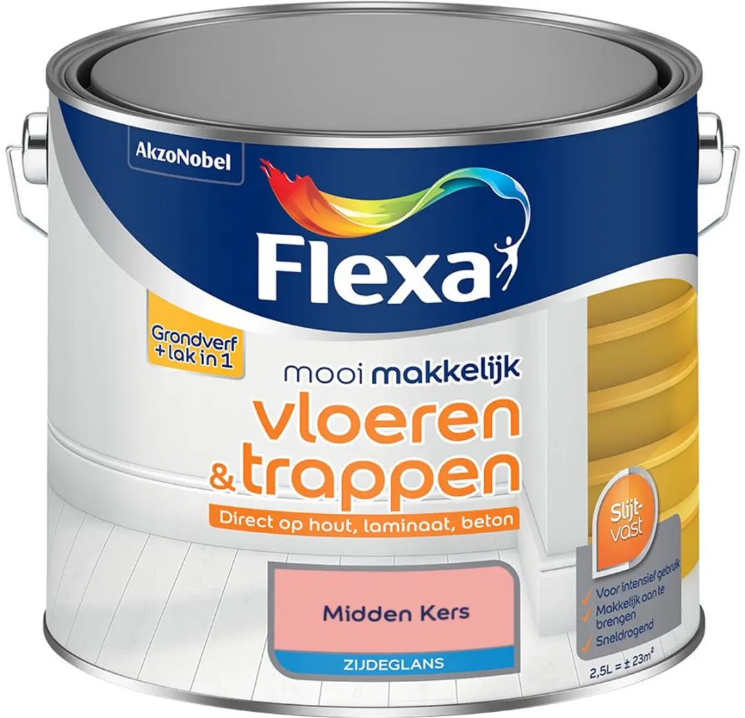 Flexa Mengverf Midden Kers 2,5L - o.a. hout/steen