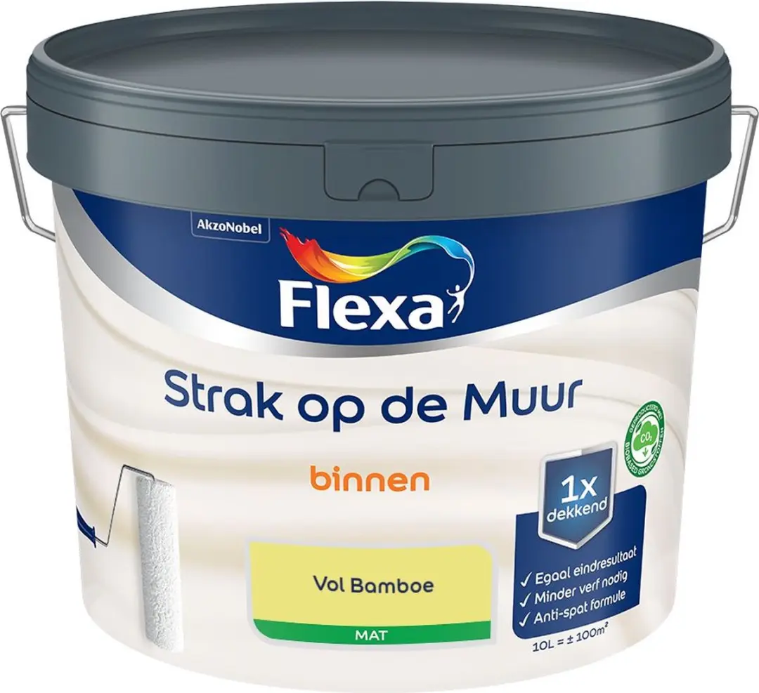 Flexa Strak Op De Muur Binnen Mat Vol Bamboe Mengverf 10L