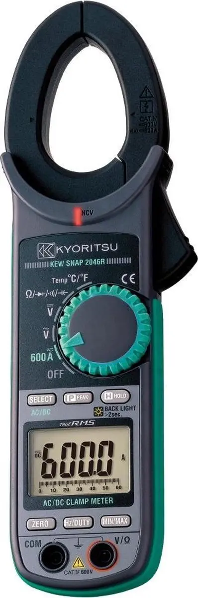 Kyoritsu 2046R True-RMS Stroomtang 600V/600A