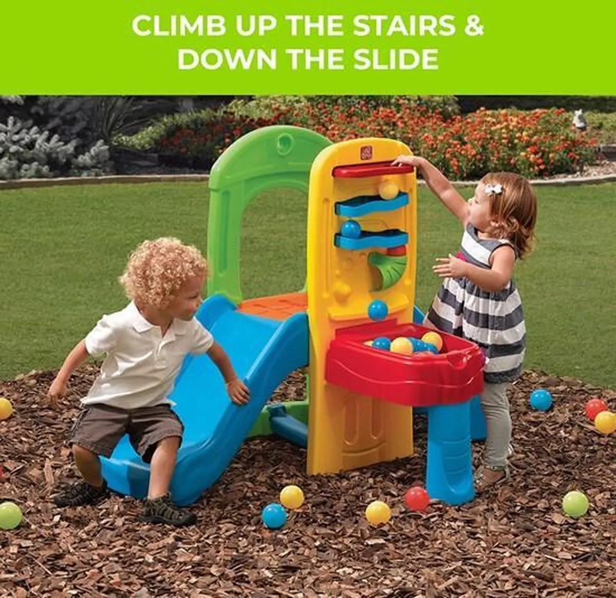 Step2 Play Ball Fun Climber Speeltoestel - Blauw/Geel/ Groen/Rood