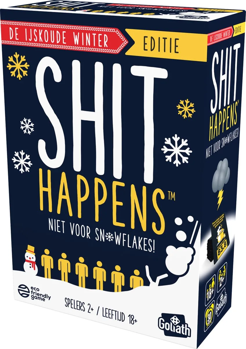 Goliath Shit Happens Winter Editie Kaartspel - 18+ - 2-4 Spelers