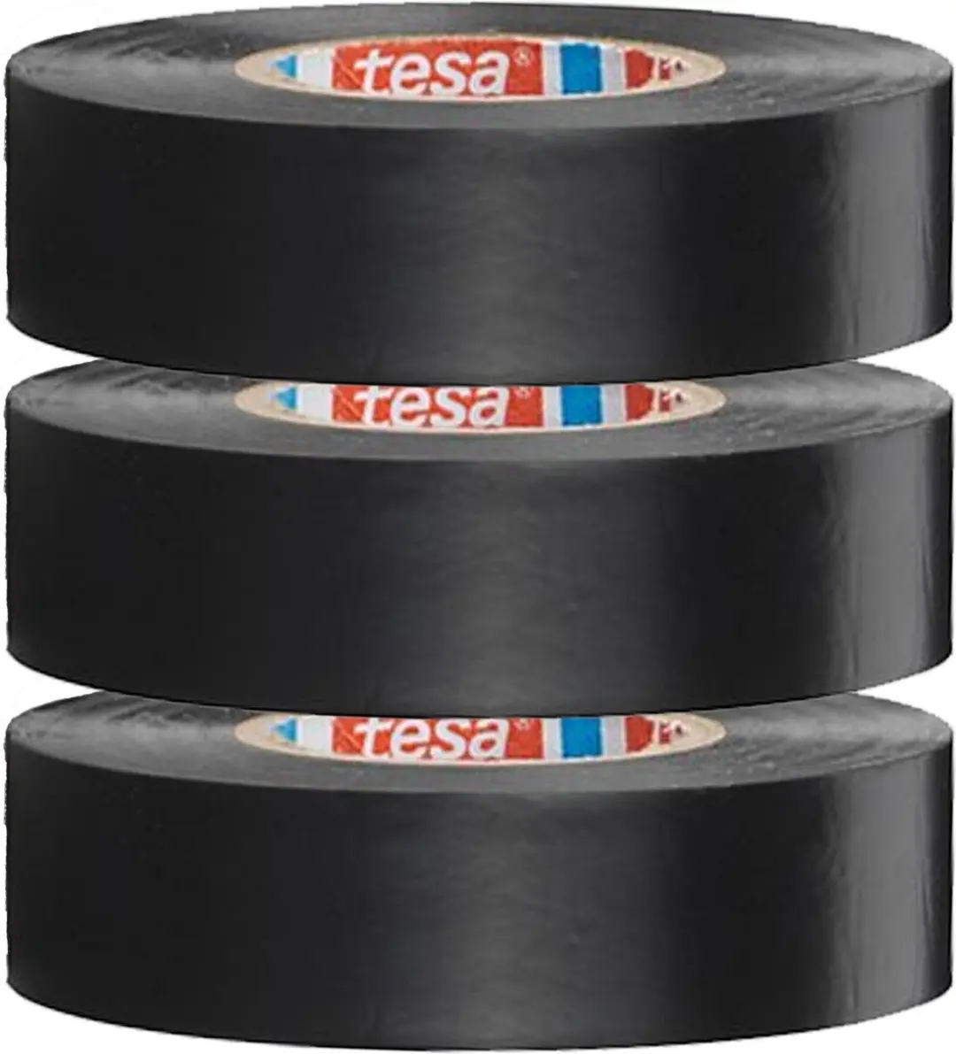 Tesa Isolatietape Zwart - 3 Rollen 10m x 1,5cm