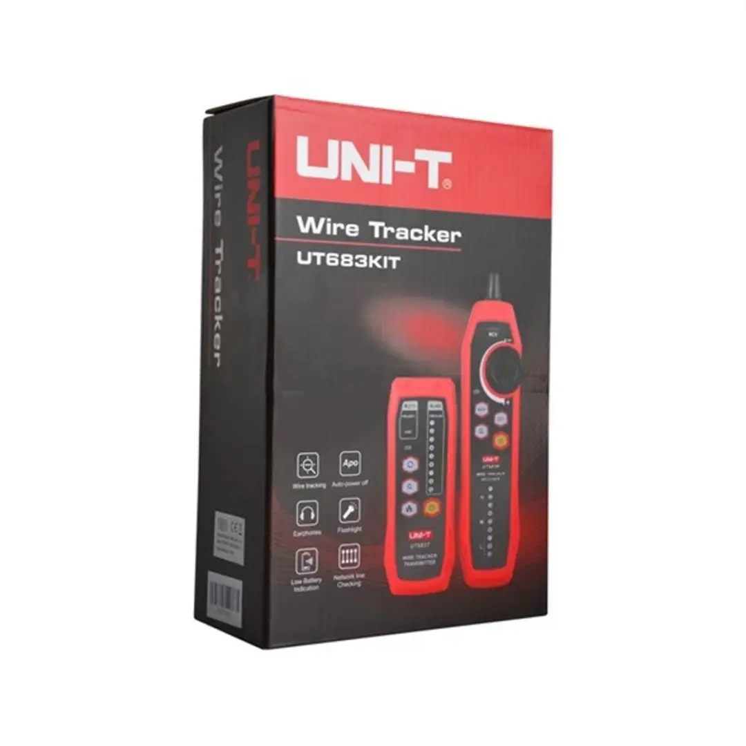 UNI-T UT683KIT Kabelzoeker & Tester - Rood