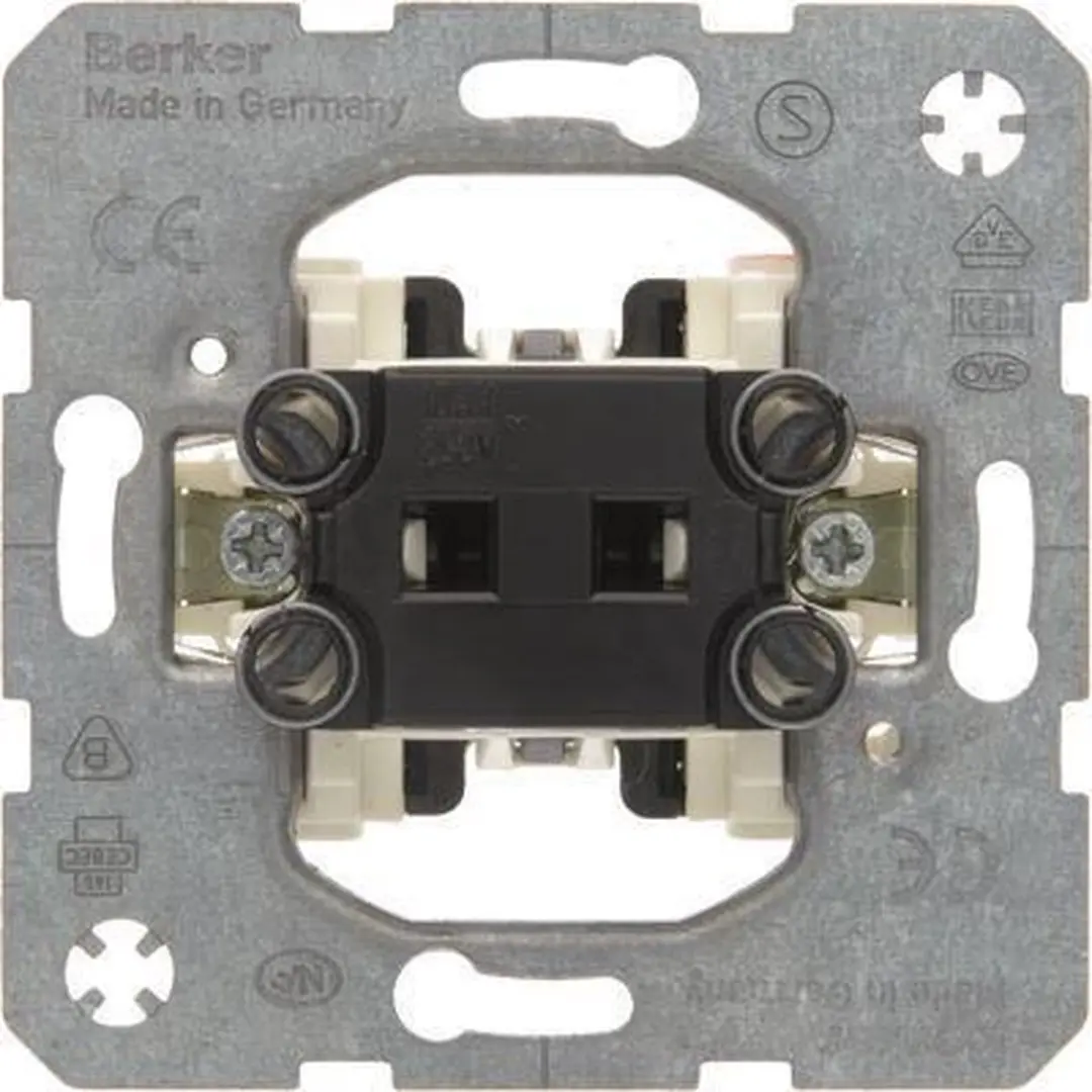 Hager Berker Schakelaar 3x7mm - Verzinkt - afbeelding 6 van 6