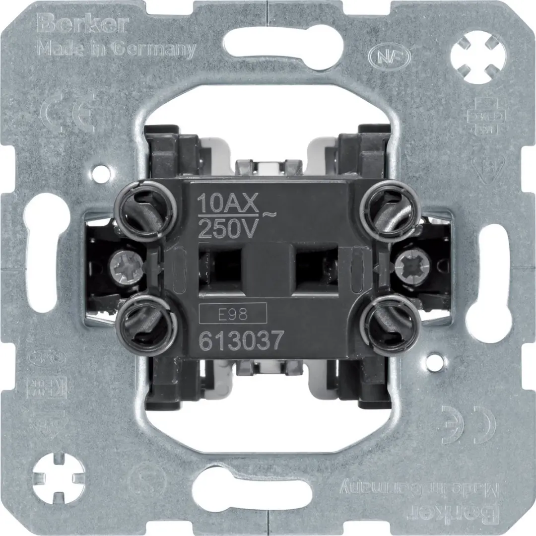 Hager Berker Schakelaar 3x7mm - Verzinkt