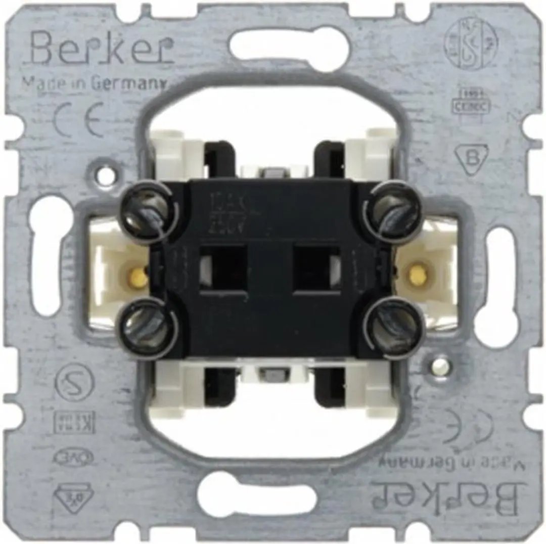Hager Berker Schakelaar 3x7mm - Verzinkt - afbeelding 5 van 6