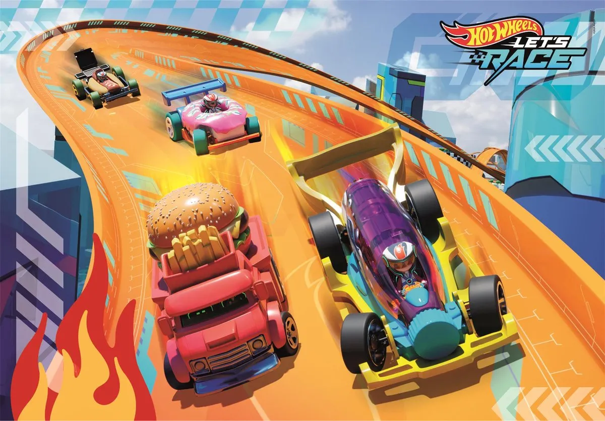 Clementoni Hot Wheels Kinderpuzzel 24 Maxi Stukjes