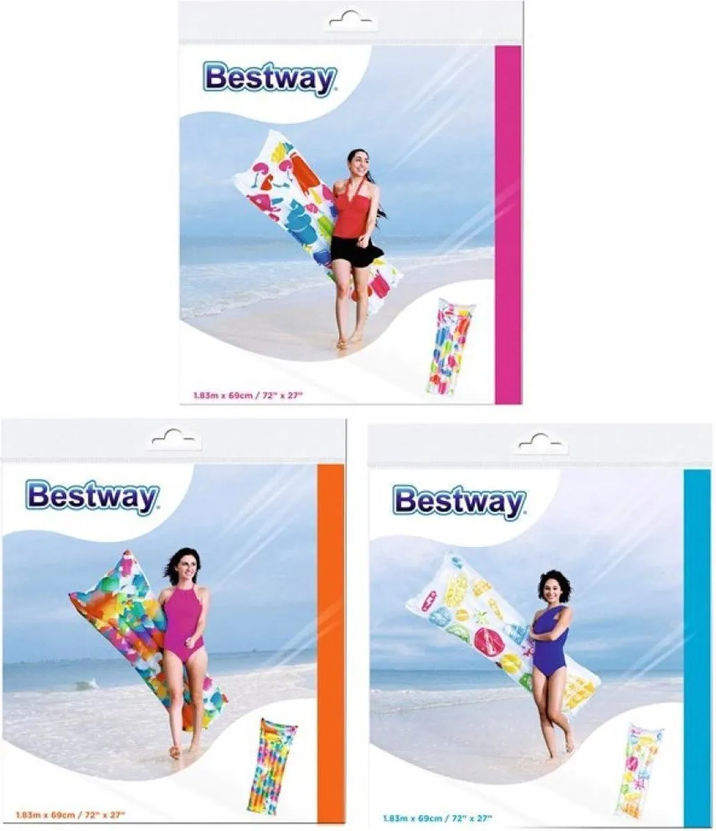 Bestway Luchtbed Multicolor 183x69cm - afbeelding 6 van 6