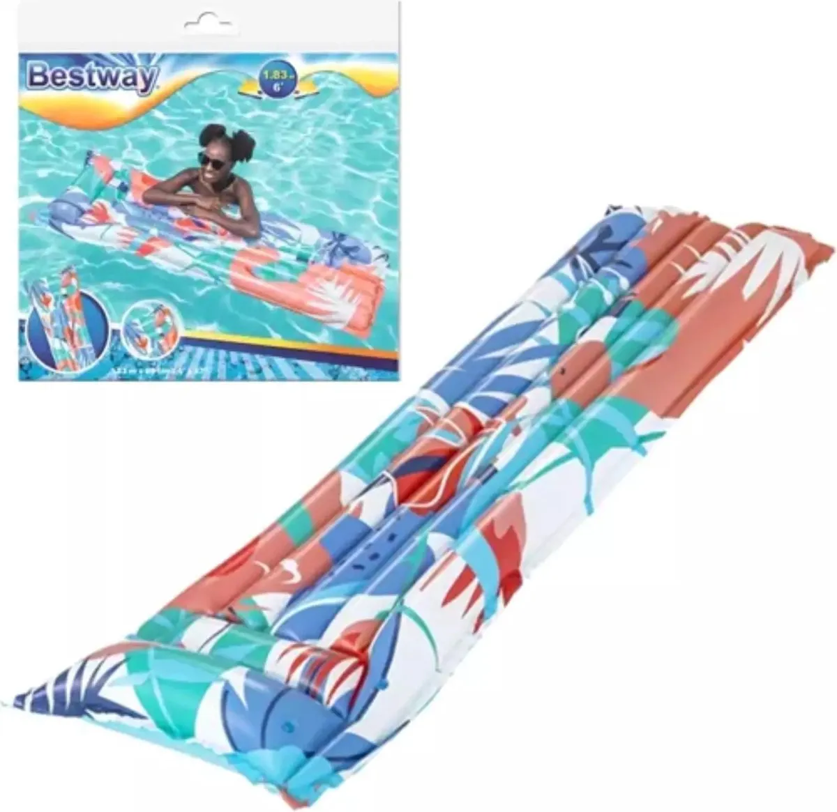 Bestway Luchtbed Multicolor 183x69cm