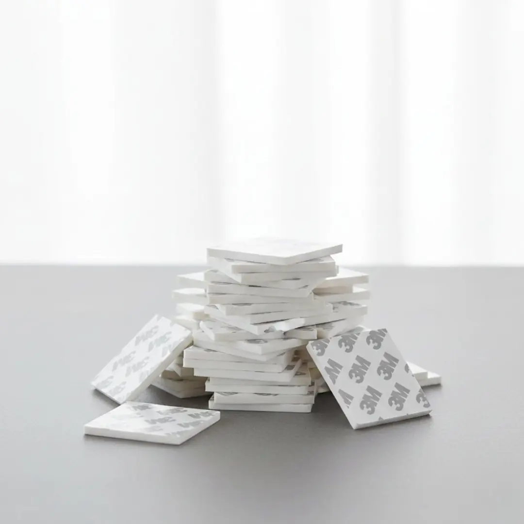 3M Plakstrips Vierkant Dubbelzijdig 5cm - 20 Stuks