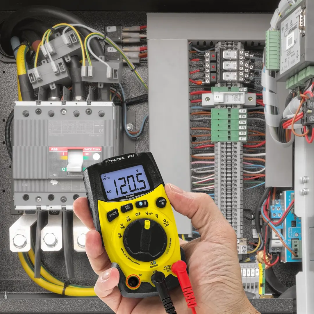Trotec BE52 Digitale True-RMS Multimeter - Geel/Zwart - afbeelding 6 van 6
