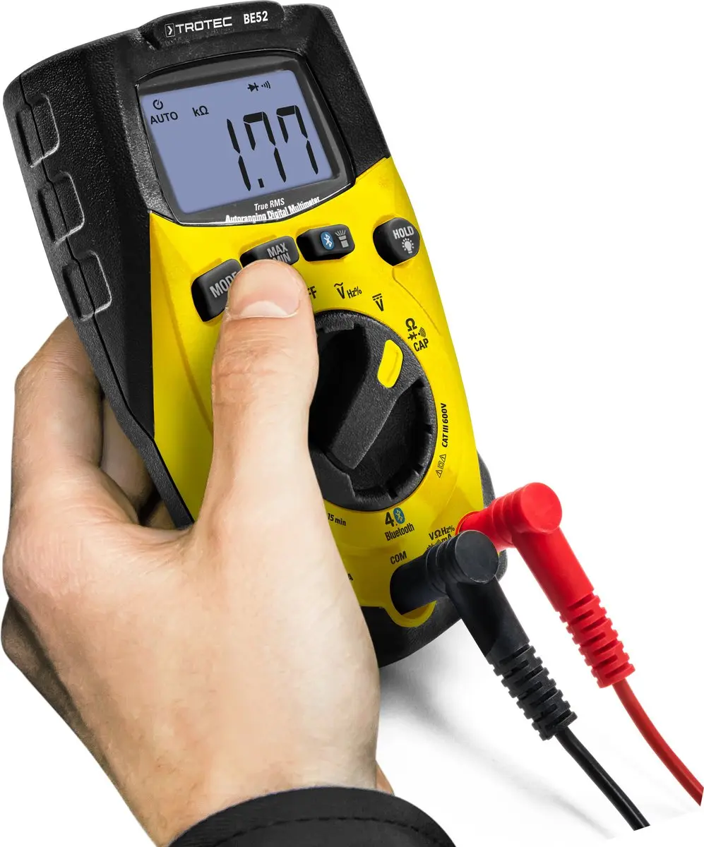 Trotec BE52 Digitale True-RMS Multimeter - Geel/Zwart