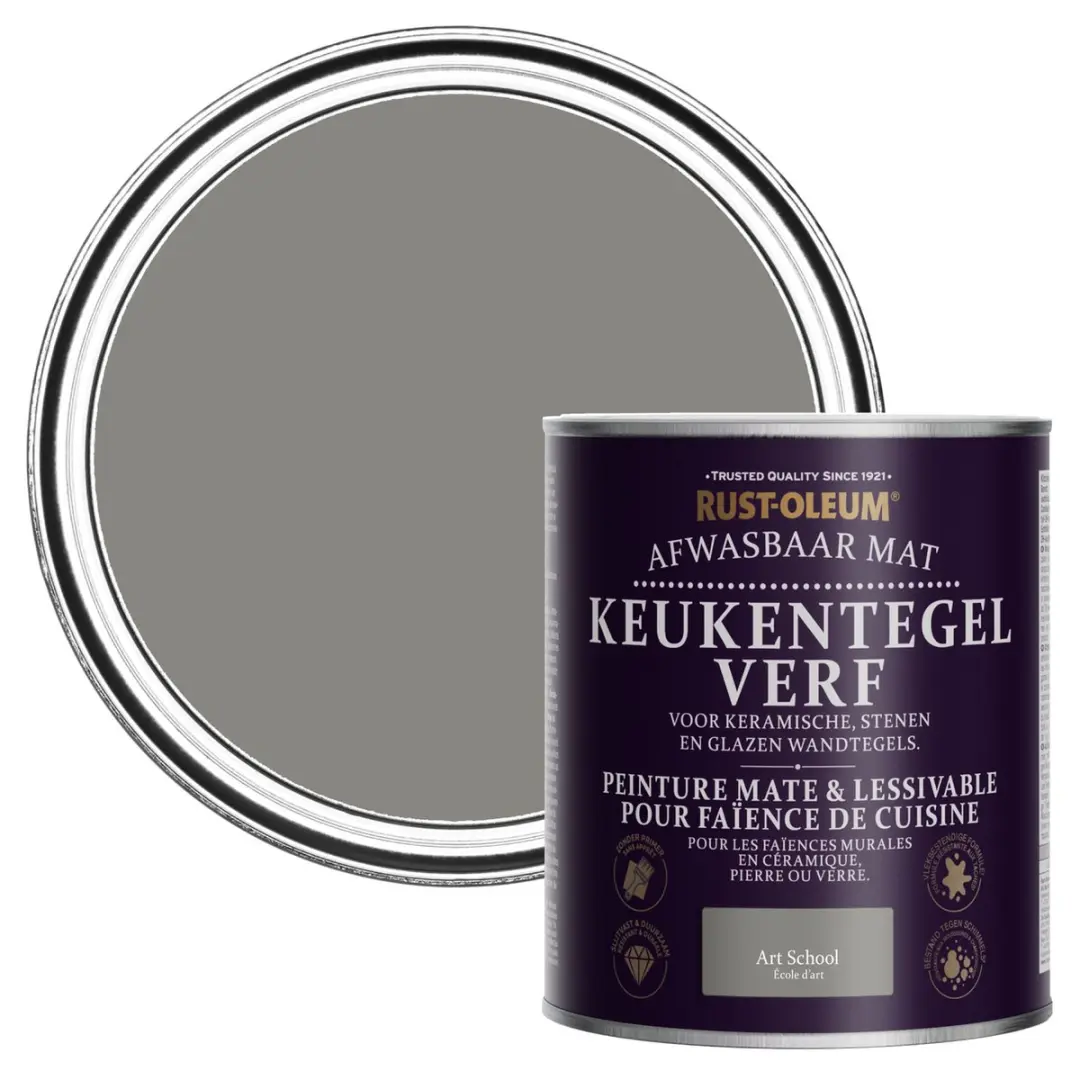 Rust-Oleum Art School Grijze Tegelverf 750ml